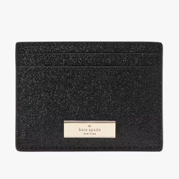 kate spade Other - 12/10 *GIVEAWAY* Kate Spade Black Glitter Card Holder